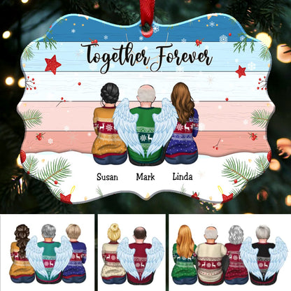 Personalized Brothers & Sister Ornament - Together Forever - Makezbright Gifts