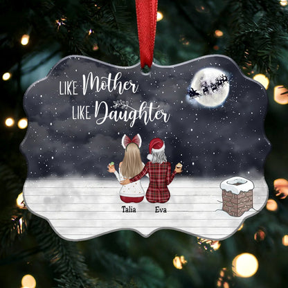 Personalized Christmas Ornament - Like Mother Like Daughters (B1) - Makezbright Gifts