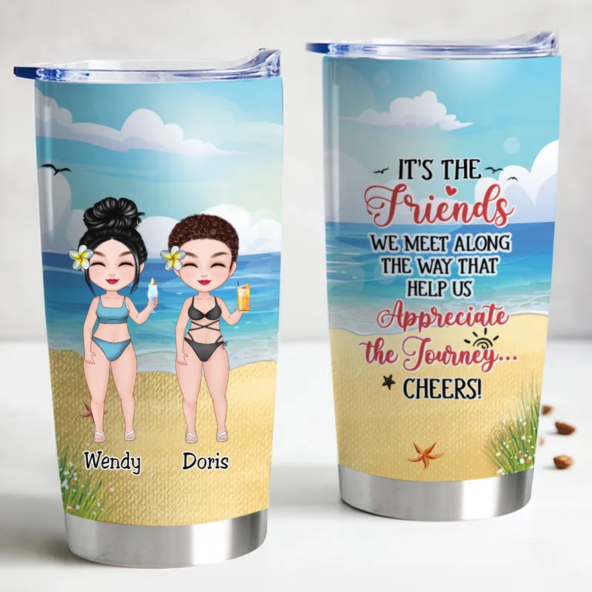 Personalized Stainless Steel Tumbler - Stay Hydrated in Style! - Makezbright Gifts