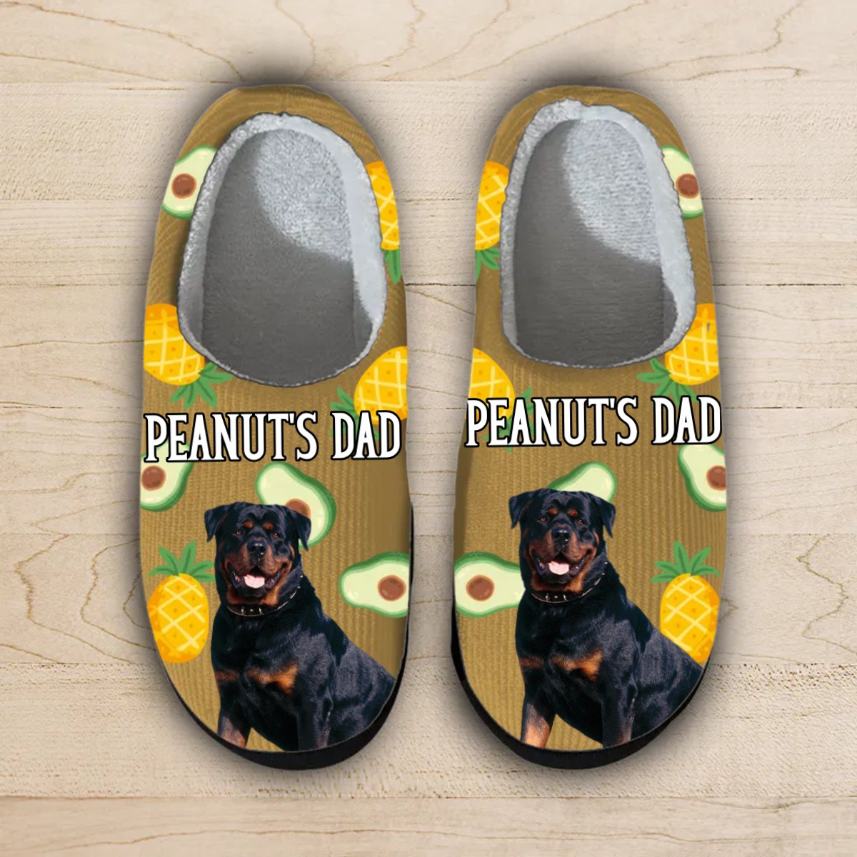 Pet Lovers - Custom Photo Dog Cat Plush - Personalized Slippers - Makezbright Gifts