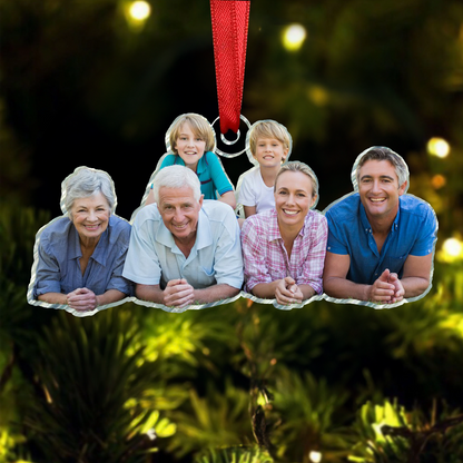 Gift For Grandparents - Personalized Family Photo Ornament