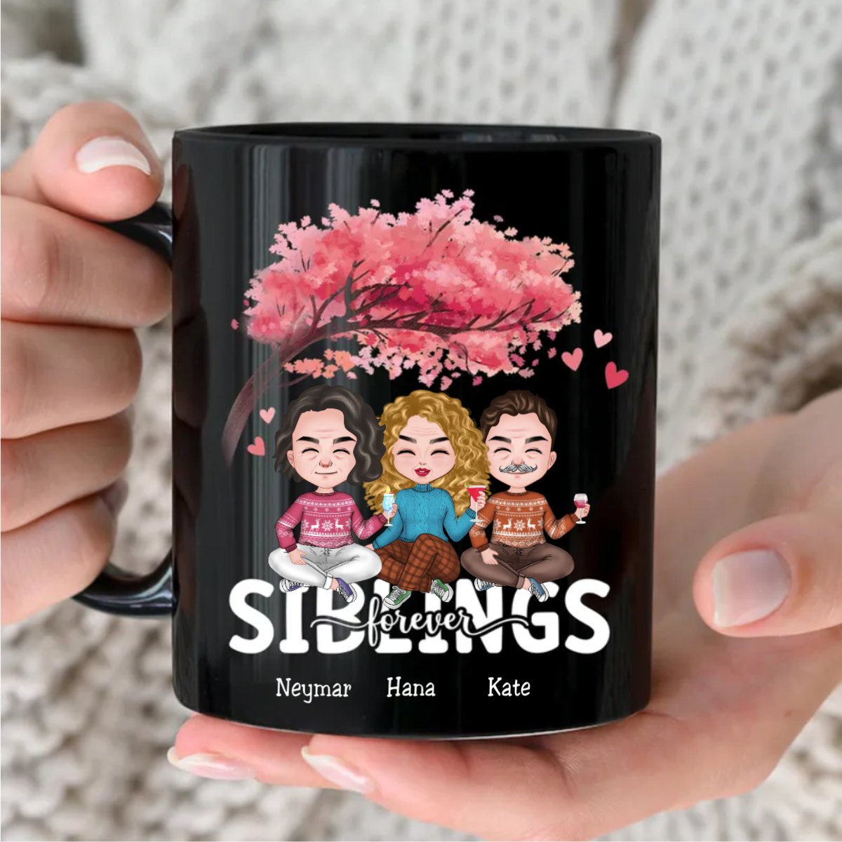 Siblings - Siblings Forever - Personalized Mug - Makezbright Gifts