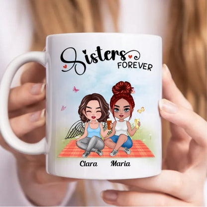 Sister - Sister Forever - Personalized Mug (BB) - Makezbright Gifts