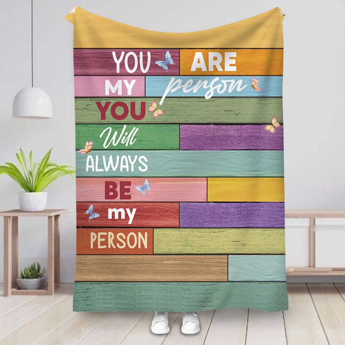 Sisters - You Are My Person You Will Always Be My Person - Personalized Blanket - Makezbright Gifts