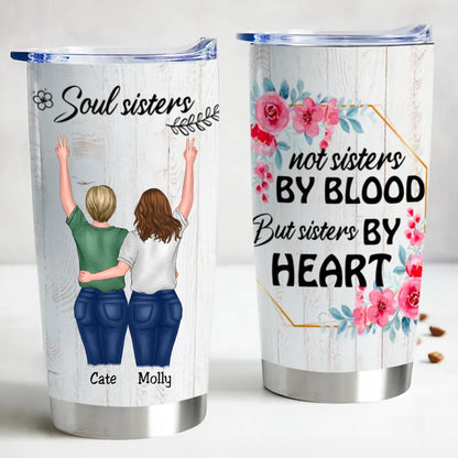 Soul Sisters Insulated Tumbler - Personalized Stainless Steel Cup for Sisters & Friends - Makezbright Gifts