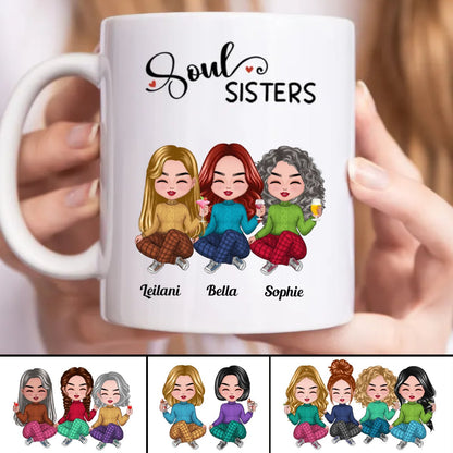 Soul Sisters - Personalized Mug - Makezbright Gifts