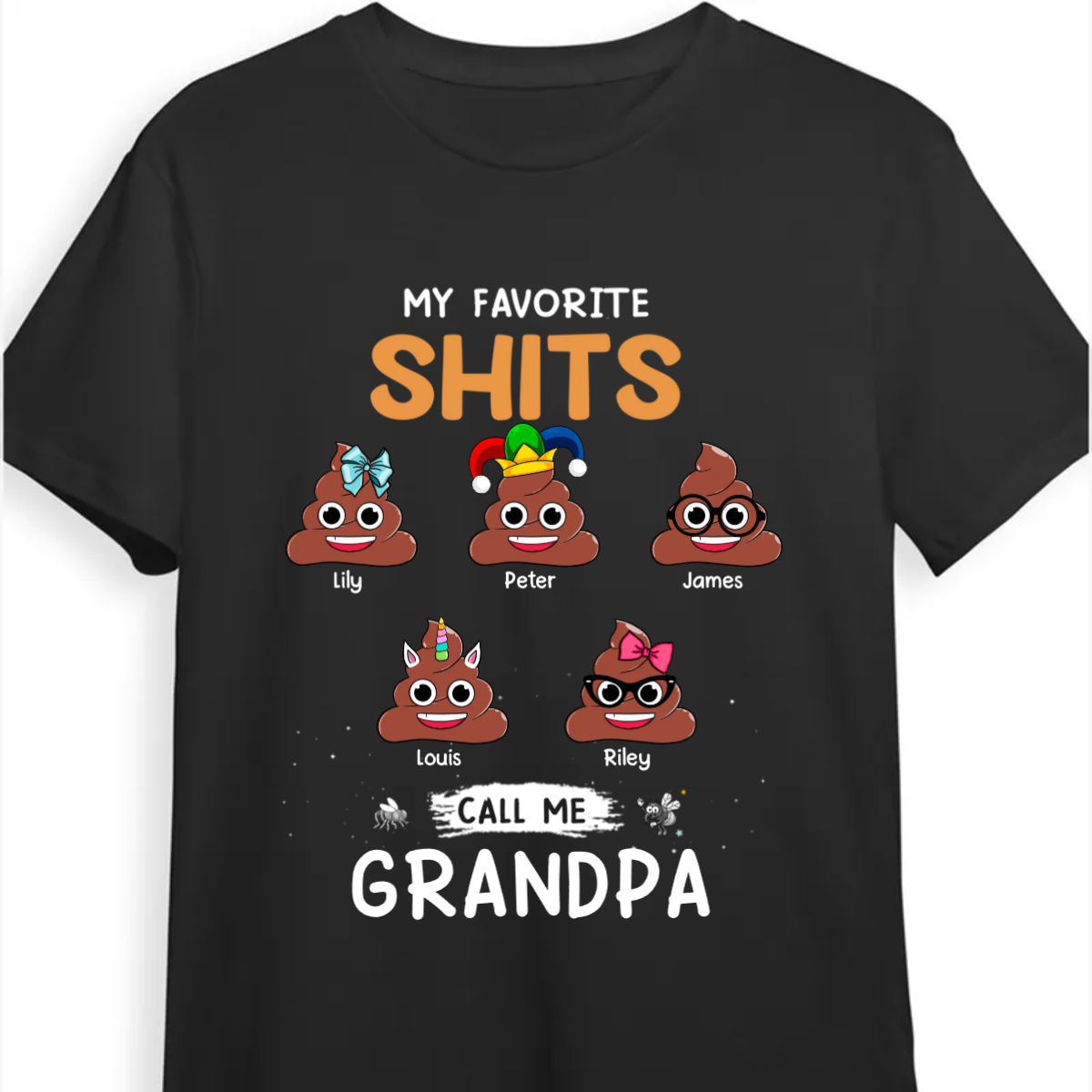 My Favorite Little Monsters Call Me Grandpa - Personalized Unisex T-shirt, Hoodie, Sweatshirt