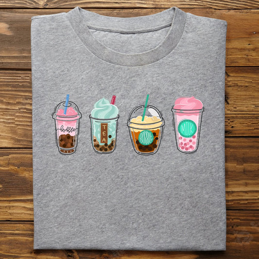 Teacher - Iced Coffee Cups T - Shirt - Makezbright Gifts