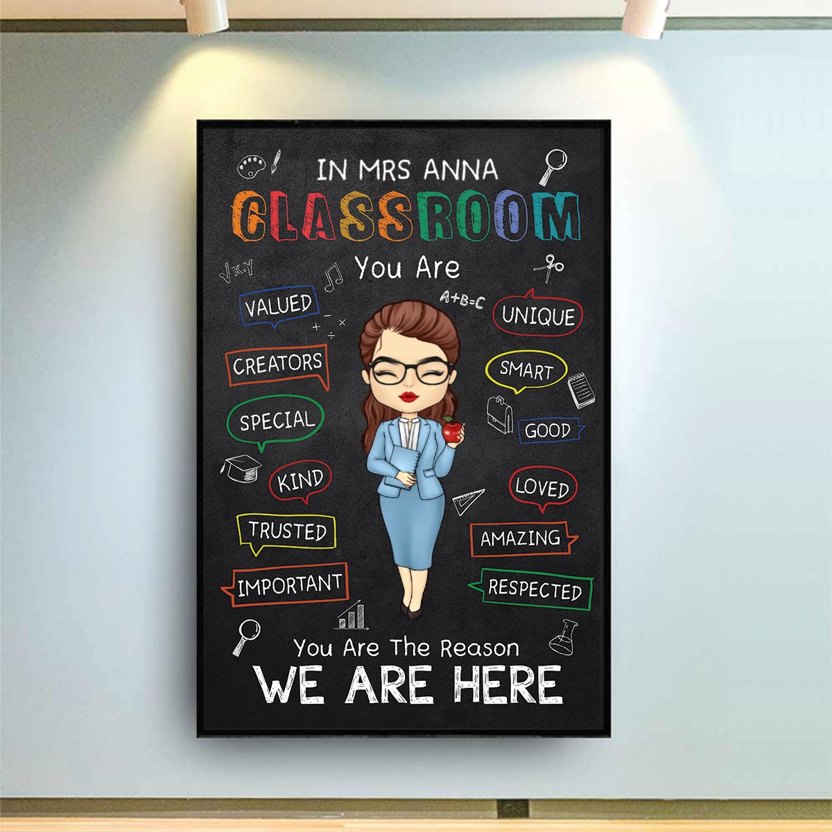 Teacher - In This Classroom You Are - Personalized Poster (TB) - Makezbright Gifts