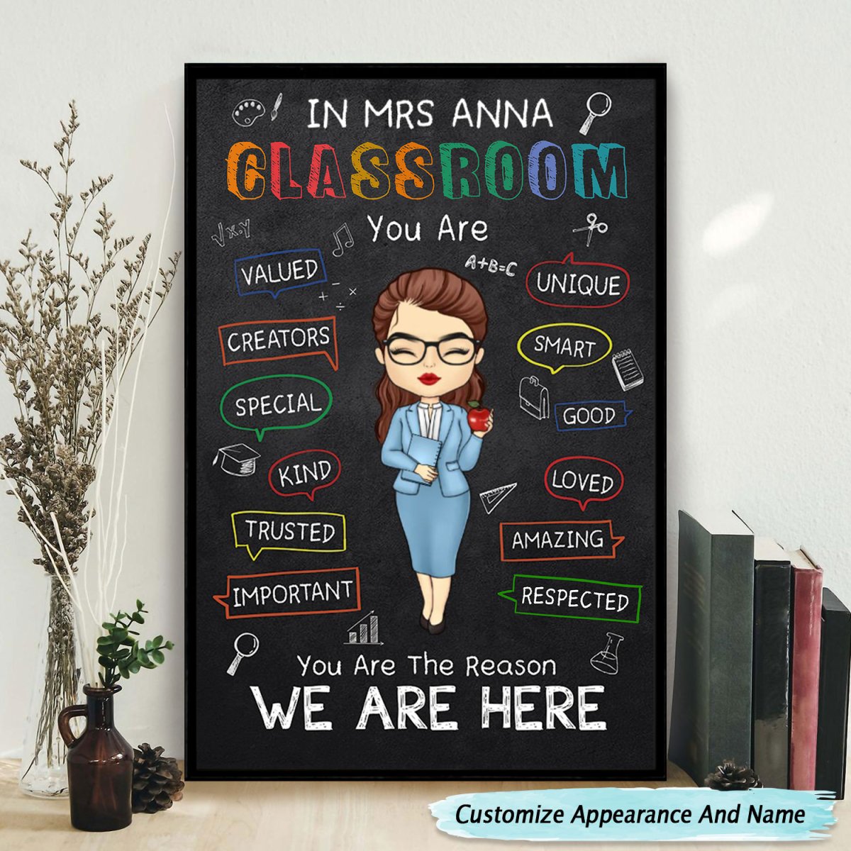 Teacher - In This Classroom You Are - Personalized Poster (TB) - Makezbright Gifts