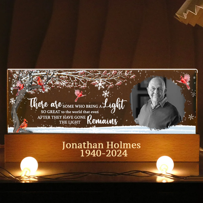 There Are Some Who Bring A Light So Great To The World Personalized Acrylic Block LED Night Light, Memorial Gift, Sympathy Gift for Loss of Loved One