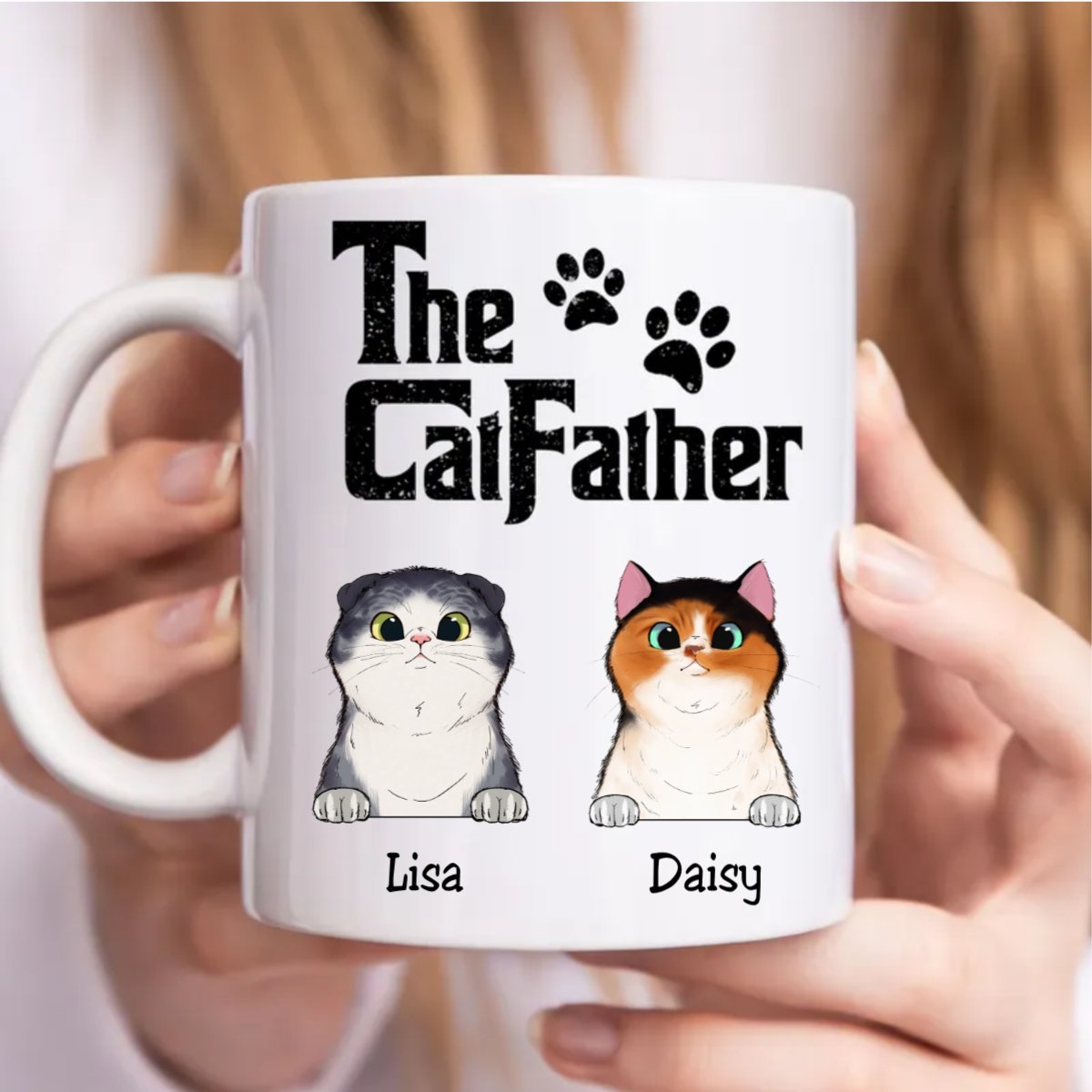 The Cat Father - Personalized Mug (QH) - Makezbright Gifts