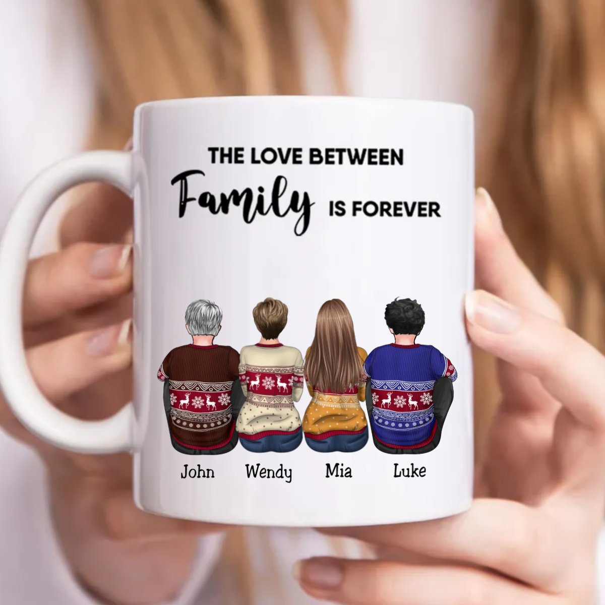 The Love Between Family Is Forever - Personalized Mug (LL) - Makezbright Gifts