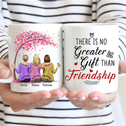 There Is No Greater Gift Than Friendship - Personalized Mug (Blossom) - Makezbright Gifts