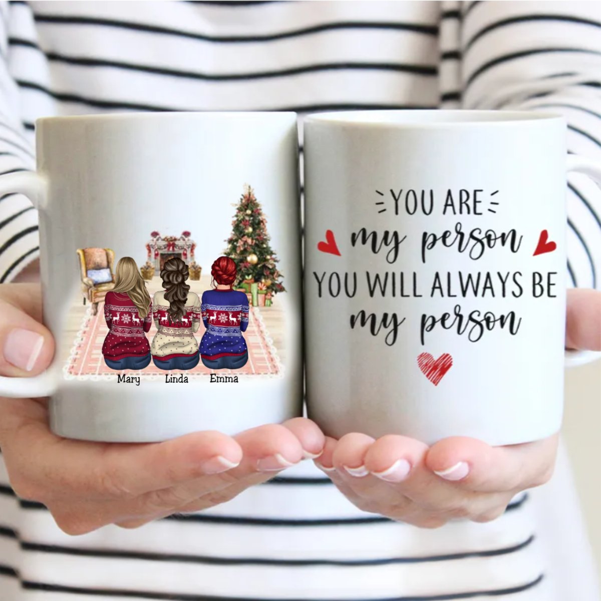 You Are My Person You Will Always Be My Person - Custom Besties Mug, Gift For Sisters, Besties. - Makezbright Gifts